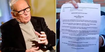Ennio Morricone y la carta de despedida que dejó el compositor
