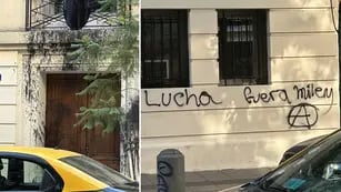 “Fuera Milei”: vandalizaron la Embajada de Argentina en Chile y arruinaron el escudo nacional