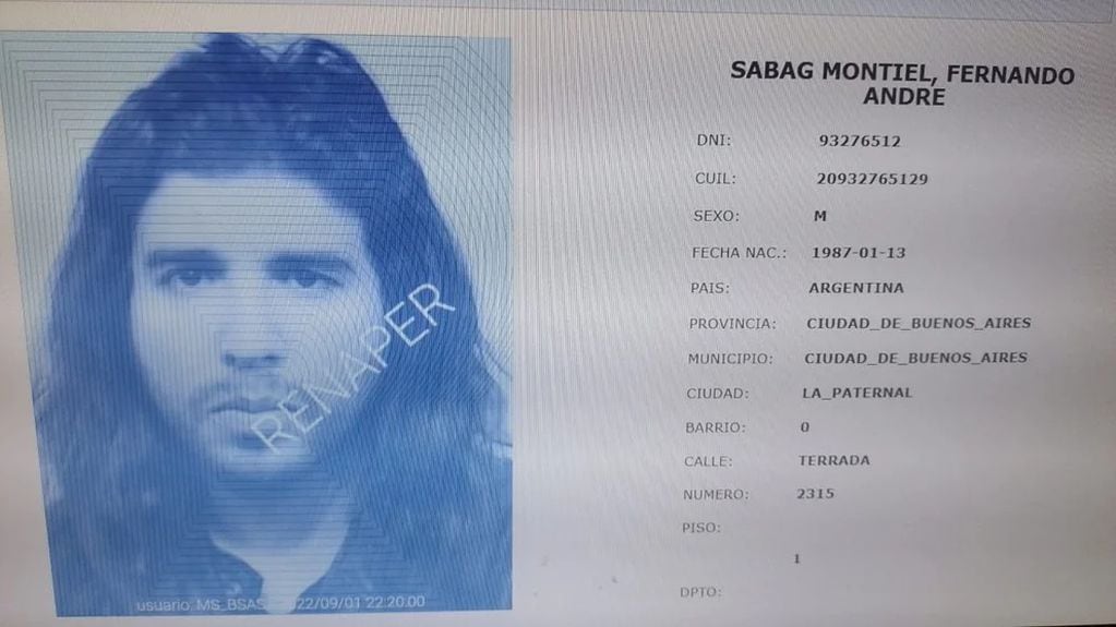 Fernando Andre Sabag Montiel, el agresor. Foto: Web