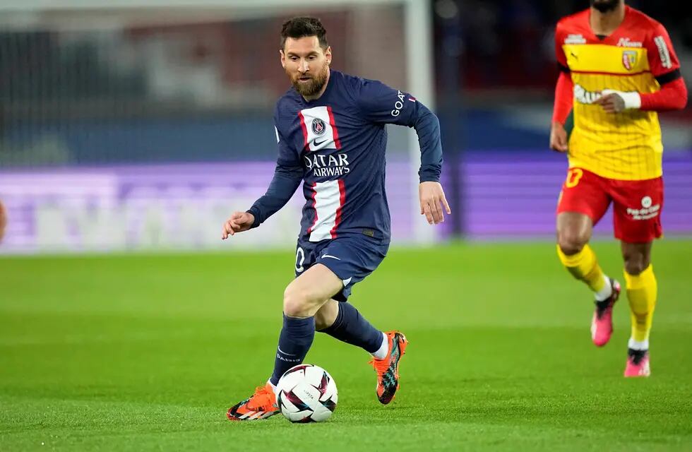 Lionel Messi en el partido de PSG ante Lens en la Ligue 1 de Francia. / Gentileza.