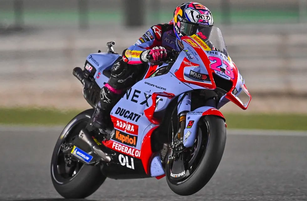 Enea Bastianini, durante el Gran Premio de Qatar de MotoGP.