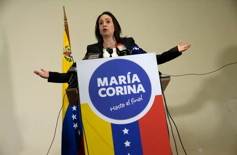 La líder de la oposición venezolana, María Corina Machado, hoy censurada.