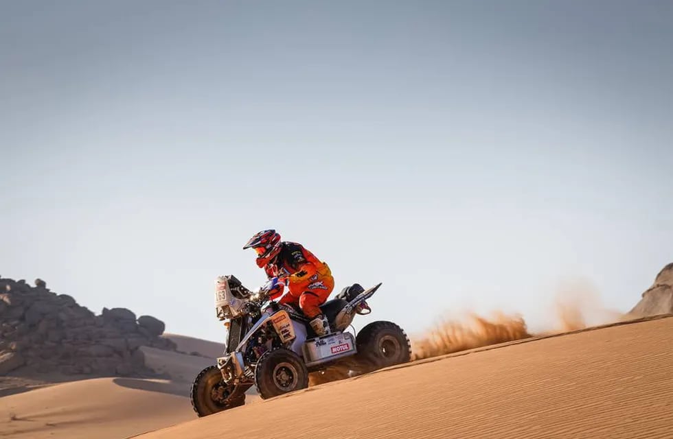 Pablo Copetti festejó en la segunda etapa del Dakar 2021 en la categoría Quads