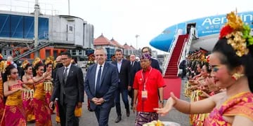 Alberto Fernández llegó a Bali para el G20