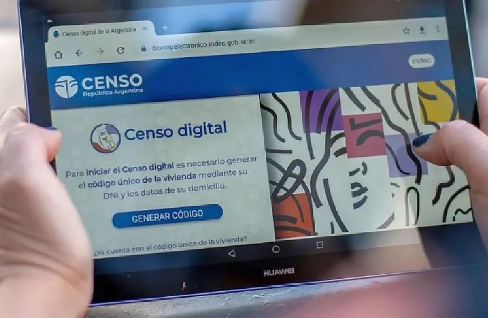 Comenzó de manera digital el Censo Nacional 2022. / Los Andes