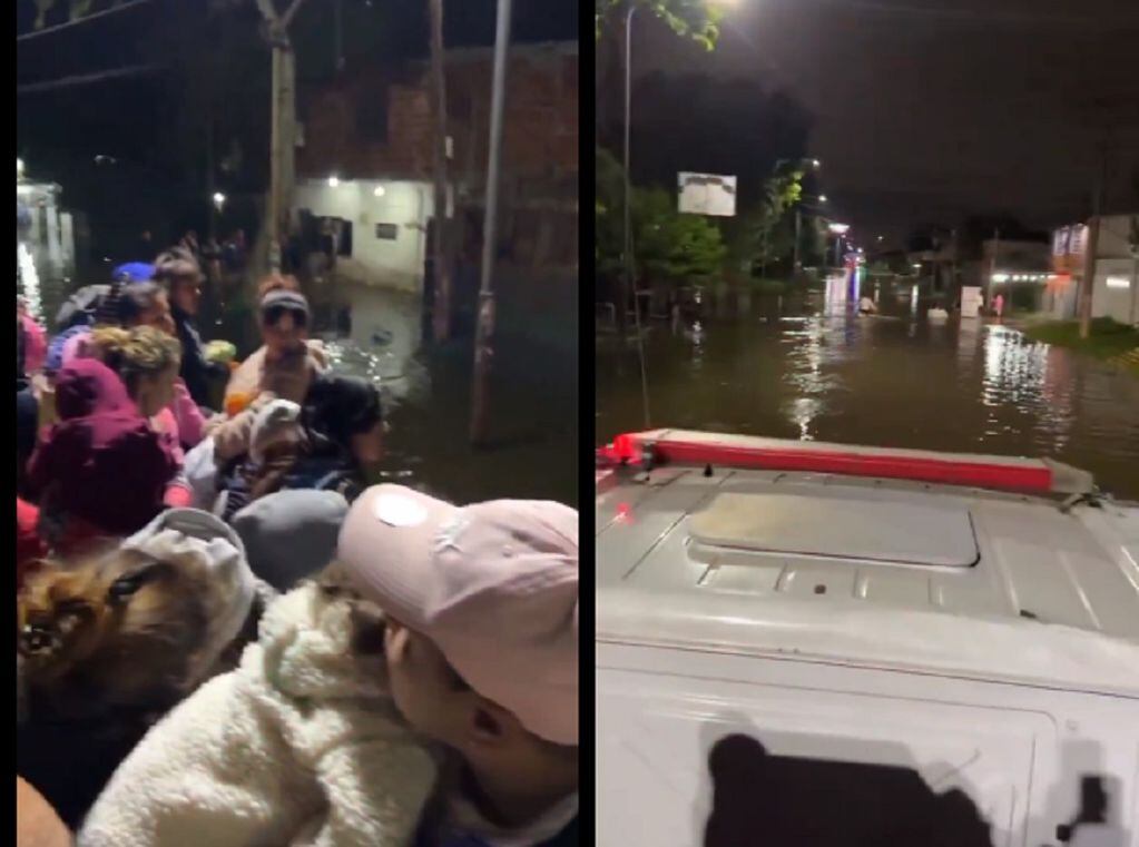La situación en Quilmes tras las inundaciones (Captura de video)