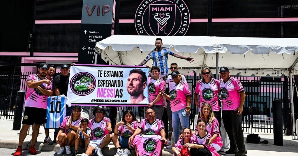 Los hinchas y admiradores de Messi en Miami