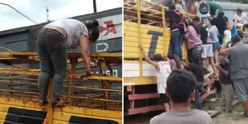 Saquearon y faenaron vacas de un camión chocado por un tren en Santiago del Estero