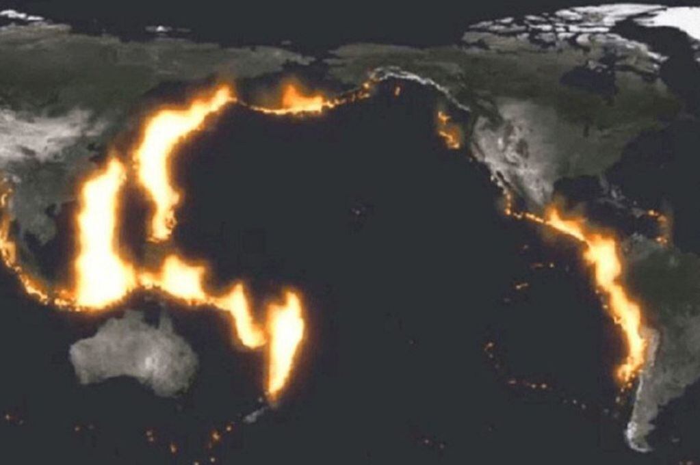 ¿Cómo es el cinturón de fuego del Pacífico? Imagen ilustrativa / Web