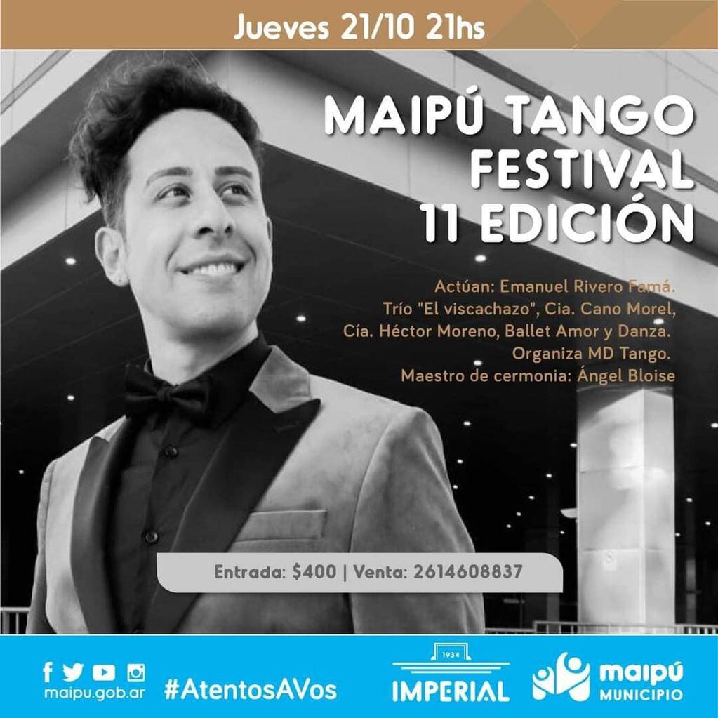 Maipú Teatro Festival cumple 11 años y lo festeja a lo grande, con Emanuel Riveros Famá como invitado de lujo