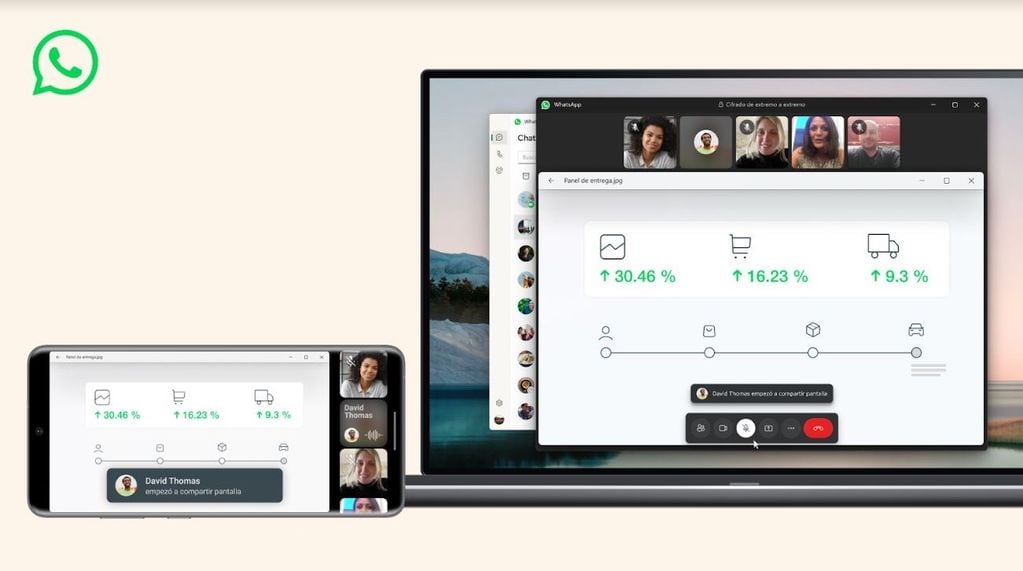 Nuevas funciones de la app WhatsApp: compartir pantalla durante una videollamada