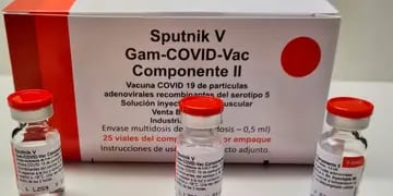 Vacuna Sputnik V envasada en Argentina (Laboratorios Richmond / Twitter)
