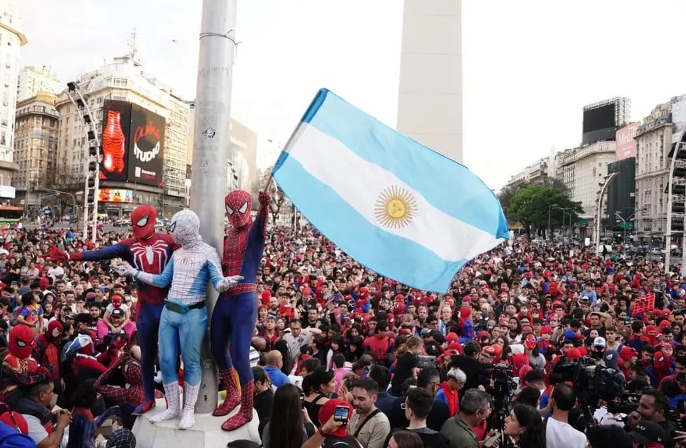 Argentina lo hizo: miles de Spider-Man marcaron un nuevo récord mundial. Foto: X.