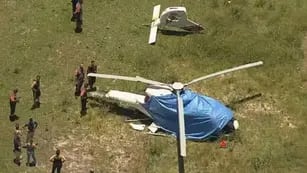 Cayó un helicóptero en Brasil