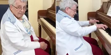 Tiene 92 años, padece alzheimer y sorprende a su hija al tocar una pieza de Beethoven