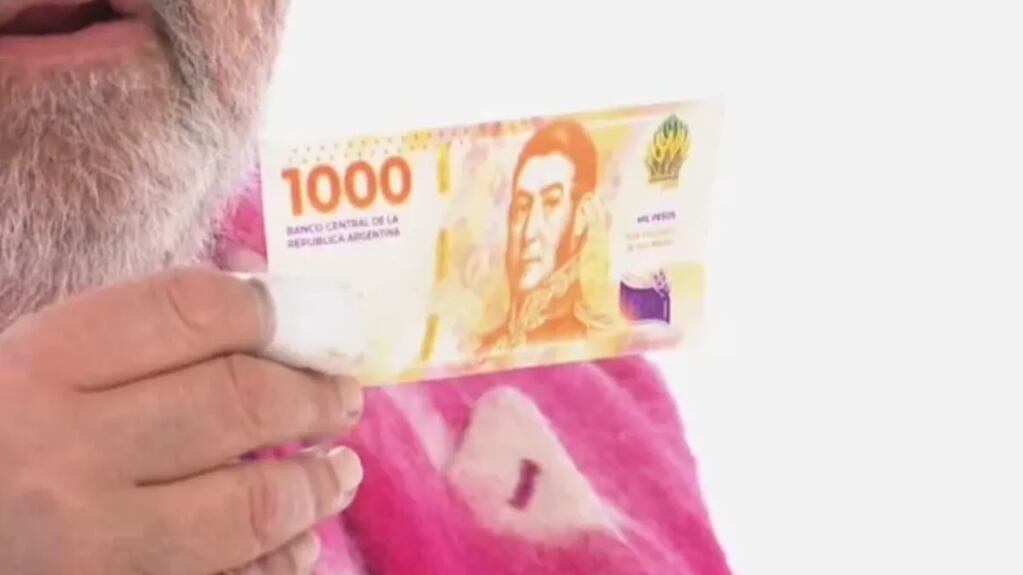 El billete de 1000 pesos se imprimirá con el rostro de San Martín. / PPT