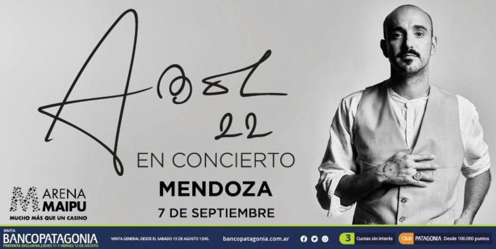 Abel Pintos en Mendoza: 7 de septiembre de 2022 - Arena Maipú Stadium