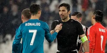 Tras la gran actuación del portugués en el duelo Juventus-Real Madrid, el arquero italiano solo lanzó elogios. 