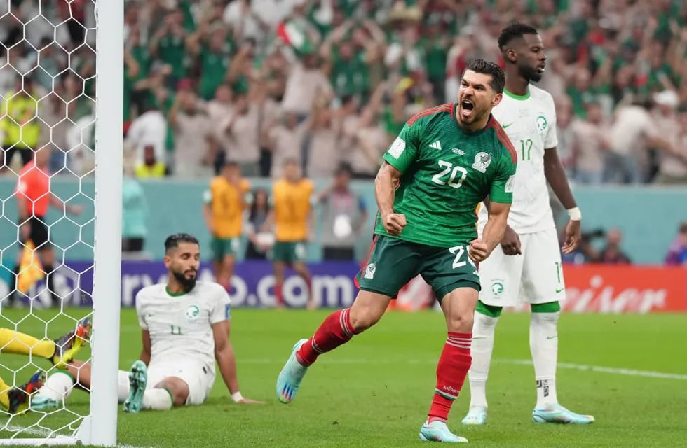 Henry Martin ya abrió el marcador para México ante Arabia Saudita, por la fecha 3 del Grupo C del Mundial Qatar 2022.