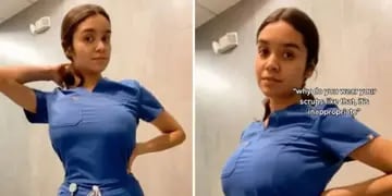 Video: una enfermera se cansa de las críticas sobre su cuerpo y le responde a los usuarios de TikTok