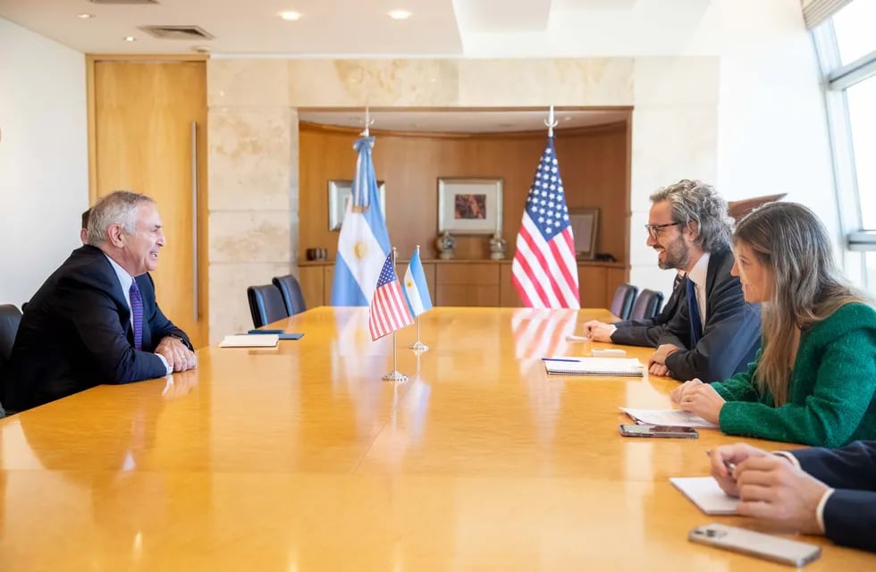 El canciller Santiago Cafiero se reunió con Marc Stanley, embajador de EE.UU. en Argentina