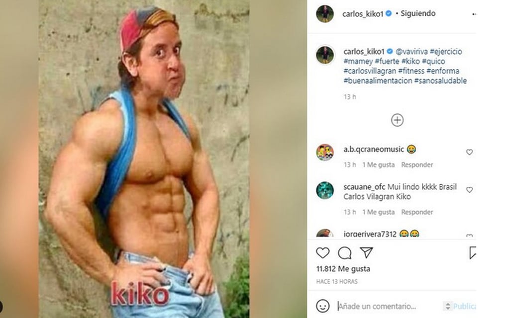 Carlos Villagrán, el Kiko. Instagram