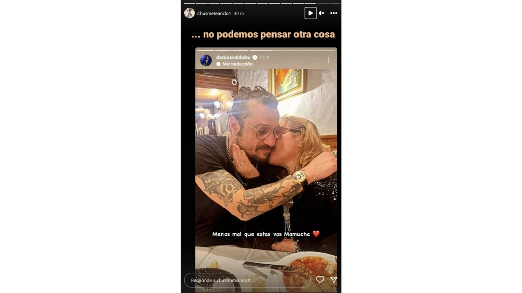 Posteos de Osvaldo previo a confirmar su separación con Gianinna.