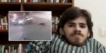 El video que muestra el momento exacto del choque de Franco Rinaldi y una repartidora