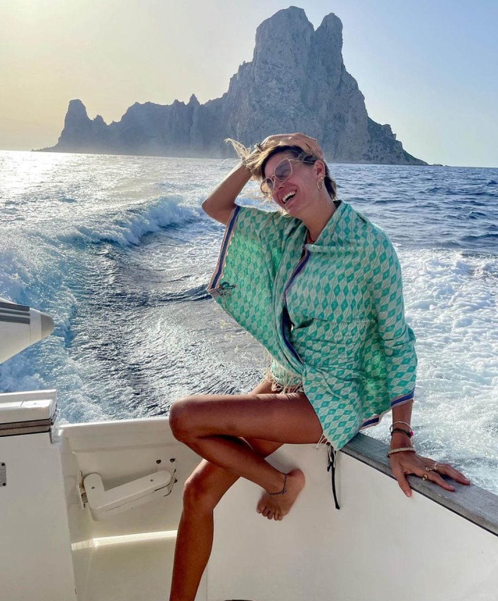 Dolores Barreiro de vacaciones en Ibiza