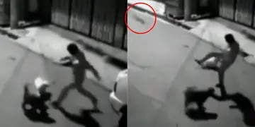 Video: intentó patear a un perro en la calle, falló vergonzosamente y el hecho se viralizó