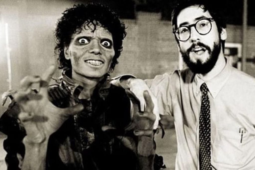 Michael Jackson junto a John Landis, director del clip de "Thriller". (Instagram @michaeljackson)