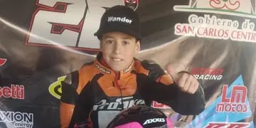 A los 11 años, Benjamín Peralta logró su primer podio nacional