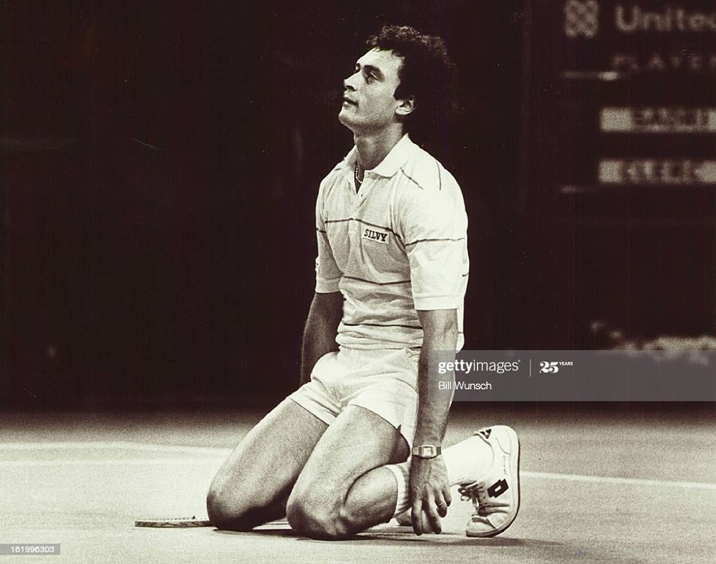 Batata Clerc, en Indianápolis llegó a un triunfo sensacional ante el checoslovaco Ivan Lendl y alcanzó número 4 del ranking. Esa fue su mejor ubicación. Gentileza.