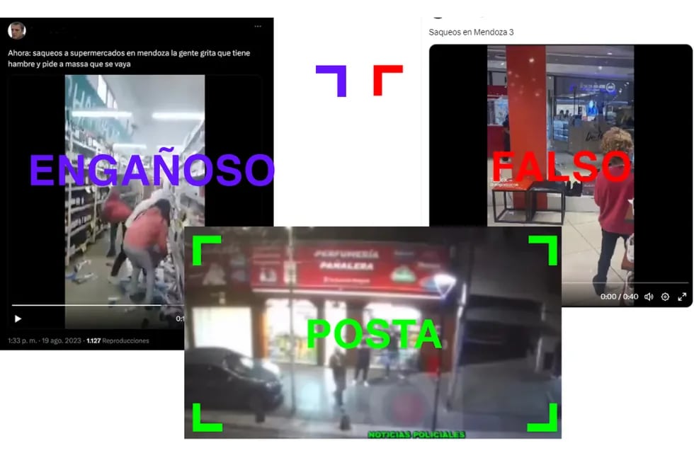 Circulan videos sobre saqueos: cuáles son verdaderos y cuáles falsos. Foto: Reverso