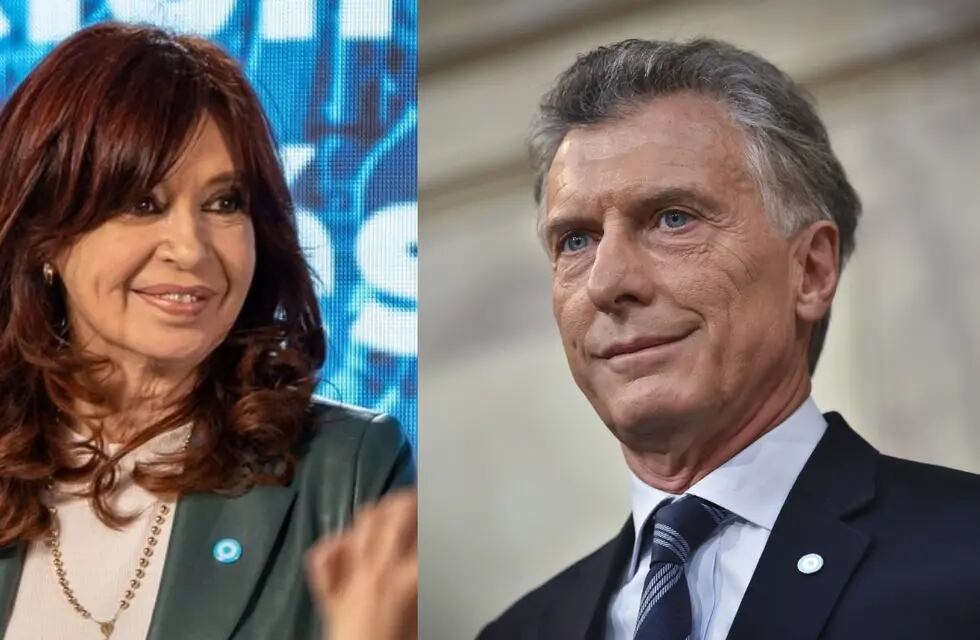 CFK y Macri, con viajes programados después de las elecciones. Foto: Télam / Gentileza