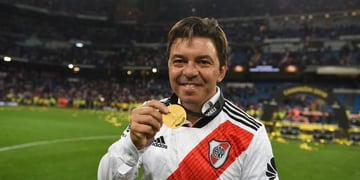  Marcelo Gallardo y la medalla de la Copa Libertadores 2018. Gloria eterna. / Gentileza. 