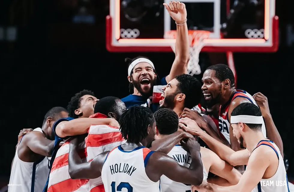 Team USA con oro olímpico y con Kevin Durant como el principal artífice de la victoria sobre Francia en la final de básquet en Tokio 2020.