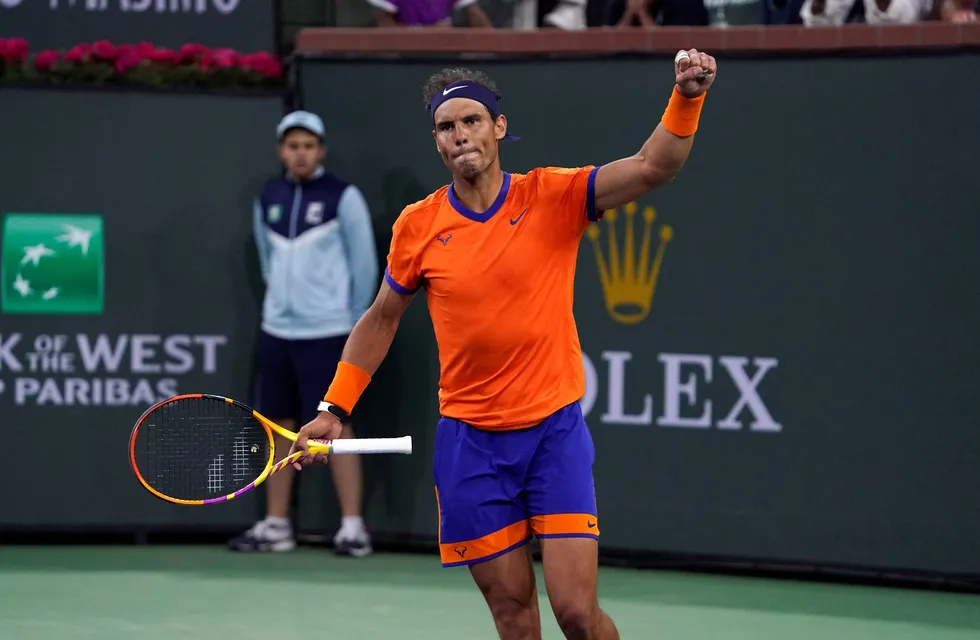 Rafael Nadal pasó a la final del Indian Wells californiano./AP