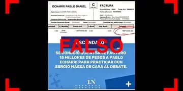 Es falso que AySA le pagó a Pablo Echarri $ 15 millones y la supuesta noticia no fue publicada por LN+
