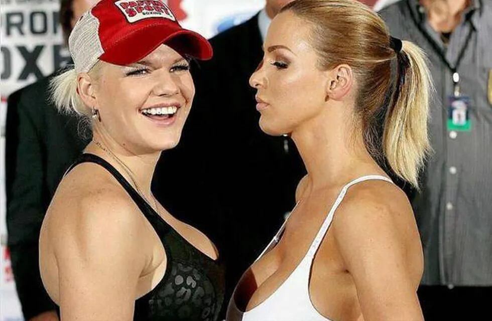 Boxeo femenino: una ex actriz porno le ganó a una modelo el "duelo de la silicona"
