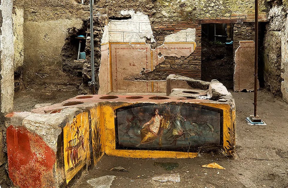 Descubren Termopolio en las ruinas de Pompeya
