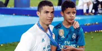 El pequeño Cristiano participó de un interescolar y fue el máximo anotador. Su papá orgulloso lo publicó en Instagram.