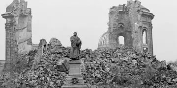 Dresden tras el bombardeo aliado en la segunda guerra mundial