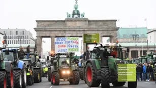 Tractorazo en Berlín, Alemania