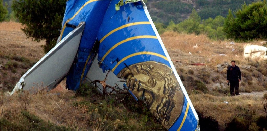 Los restos del avión. Foto: Clarín.