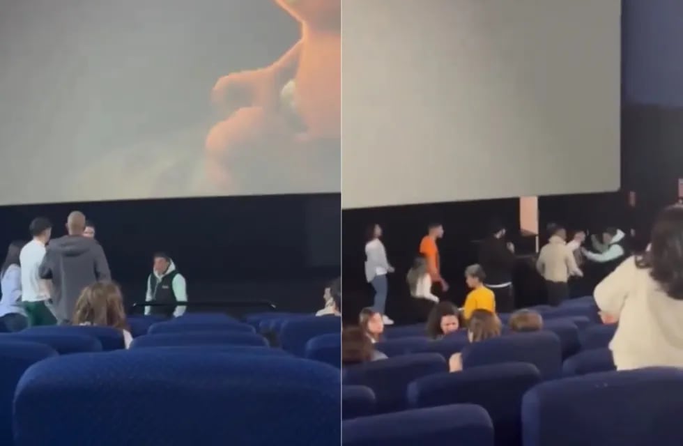 El video viral de la pelea en el cine español. (X)