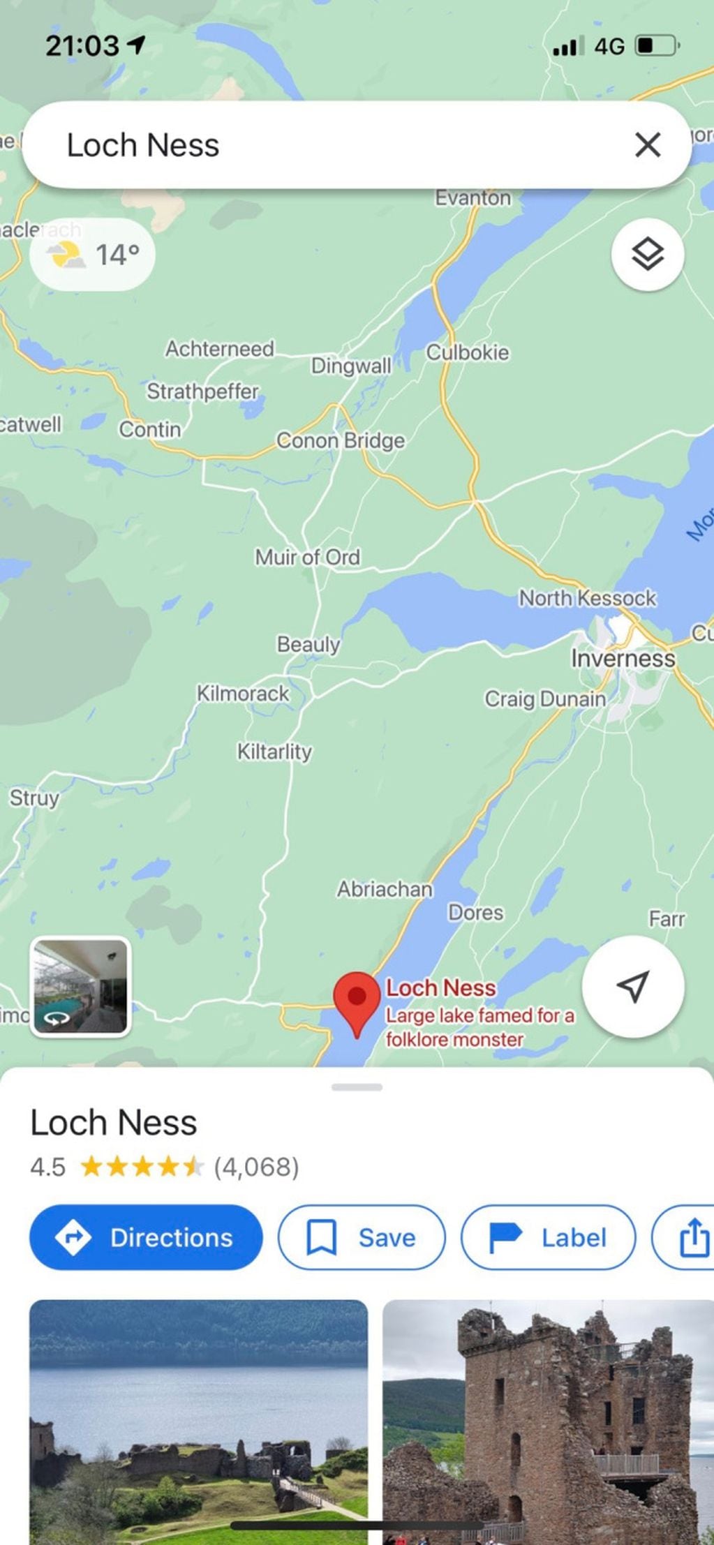 Un internauta encontró en los mapas de Google a un nudista sacándose selfies cerca del atractivo turístico escocés.