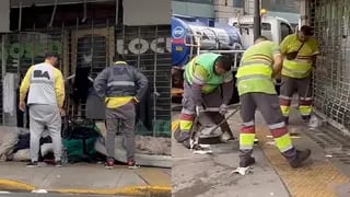 El polémico operativo de limpieza en CABA qué muestra el desalojo de personas en situación de calle