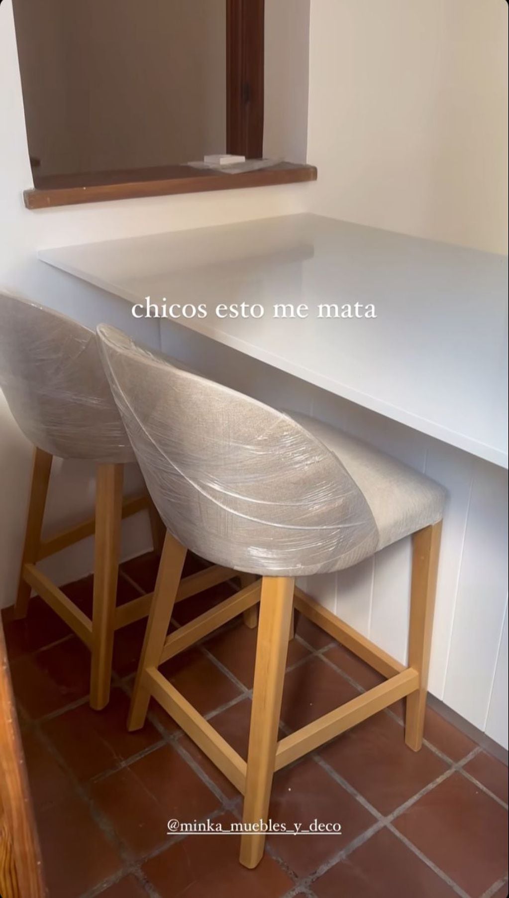 La cocina de la nueva casa de Jimena Barón. Captura de Instagram.