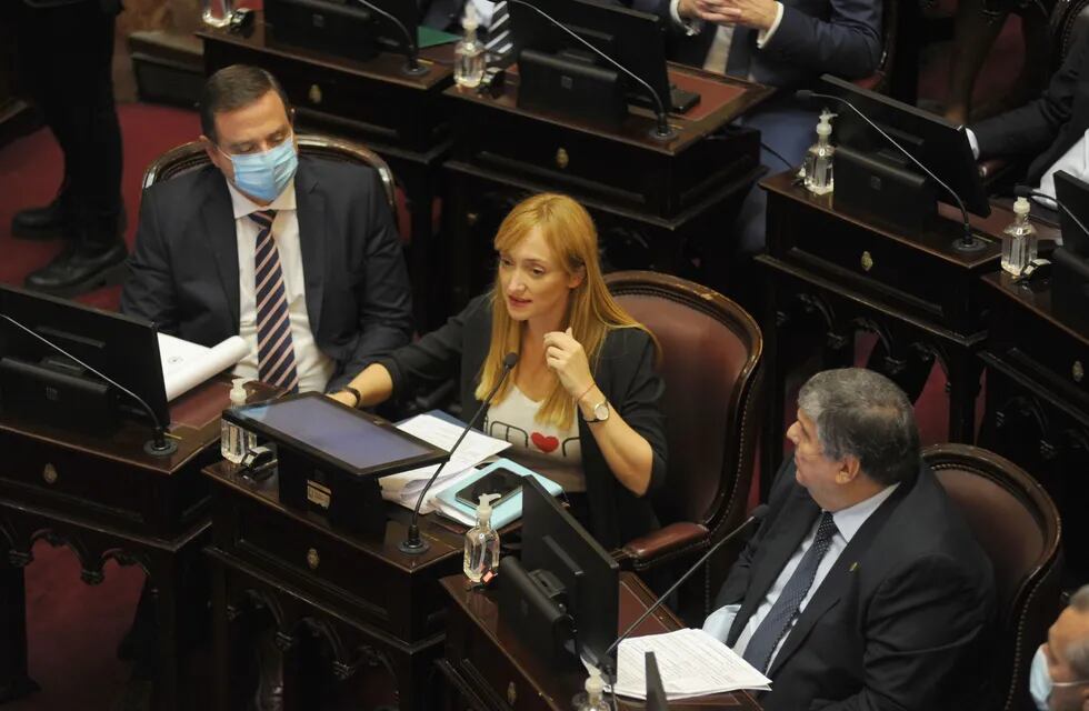 Anabel Fernández Sagasti cuestionó la actitud de la oposición durante el discurso del presidente Alberto Fernández.
Foto Federico Lopez Claro